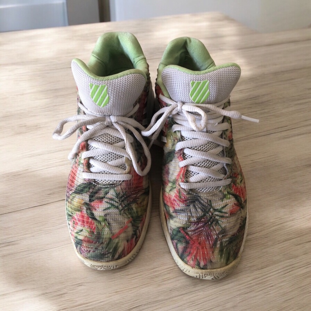 WOMENS 8.5 K-Swiss Hyper Court Express 2 LE Tennis Sneakers Ltd Edition Tropical